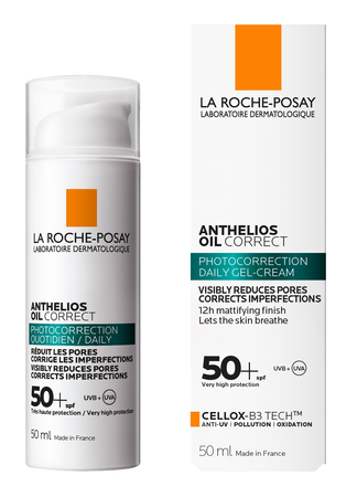LA ROCHE-POSAY Anthelios Oil correct Żel-krem korygujący niedoskonałości SPF50+, 50ml