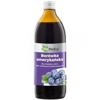 Borówka Amerykańska 100% sok, 500 ml