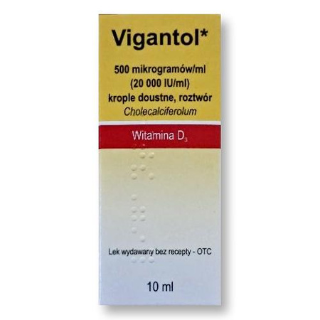 Vigantol krople 20 000 j.m./mg 10 ml (import docelowy) Delfarma
