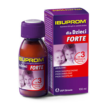 IBUPROM Dla dzieci forte Zawiesina doustna (200 mg/5ml) x 100ml