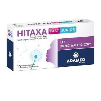 Hitaxa Fast Junior 2,5mg x 10 tabletek ulegających rozpadowi w jamie ustnej