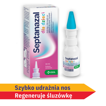 SEPTANAZAL (0,5mg + 50mg)/ml Aerozol do nosa dla dzieci, 10ml