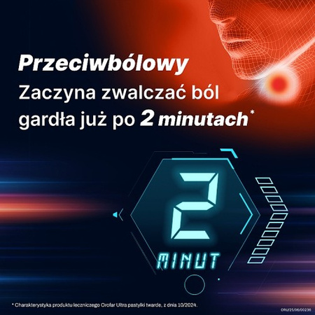 Orofar Ultra 8,75 mg 24 pastylki do ssania bez cukru 