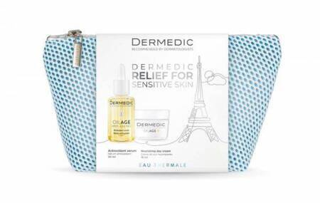 Dermedic Oilage Zestaw Serum antyoksydacyjne 30ml + Odżywczy krem na dzień 15ml