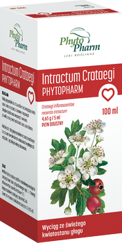 Intractum Crataegi Phytopharm 4,65g/5ml, płyn doustny 100 ml DATA WAŻNOŚCI 31.01.2026