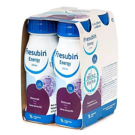 Fresubin EnergyDrink smak czarna porzeczka 4 x 200ml