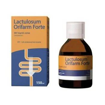 Lactulosum Orifarm Forte syr.667mg/ml150ml DATA WAŻNOŚCI 31.03.2025