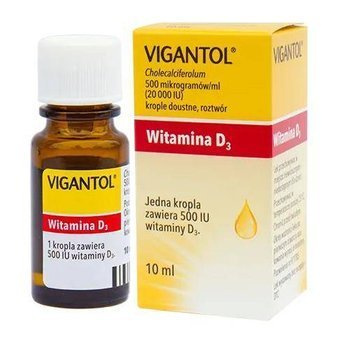 Vigantol krople 20 000 j.m./mg 10 ml