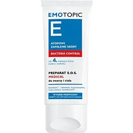 Emotopic Bacteria Control, preparat S.O.S. Medical, do twarzy i ciała, 30 ml