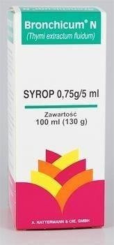 BRONCHICUM N 0,75 g/5 ml syrop 100 ml