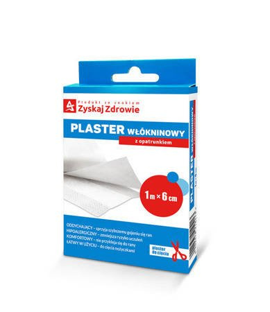 Zyskaj Zdrowie plaster tkaninowy z opatrunkiem 1m x 6cm - 1 sztuka