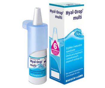 Hyal-Drop multi, nawilżające krople do oczu, 10 ml