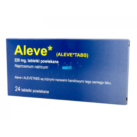 Aleve x 24 tabletek powlekanych Import równoległy