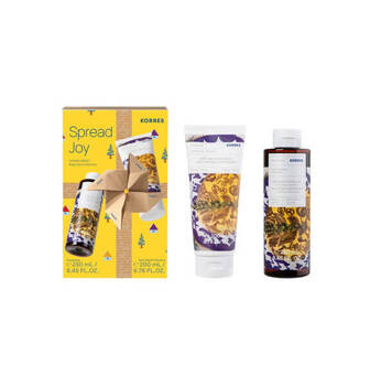 Korres Spread Joy Zestaw - Thyme Honey Żel do mycia, 250 ml + Mleczko do ciała,,200ml