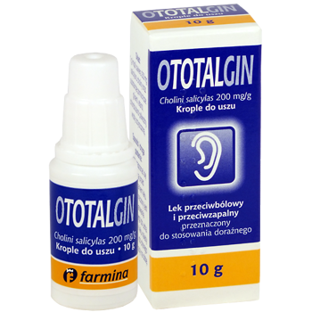 Ototalgin 200mg/g krople do uszu 10g
