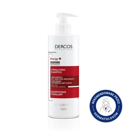 VICHY DERCOS Szampon wzmacniająco-pielęgnujący z witaminami  400ml 