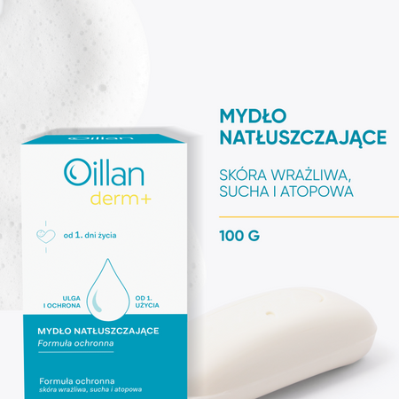 Oillan Derm+ mydło natłuszczające, 100 g