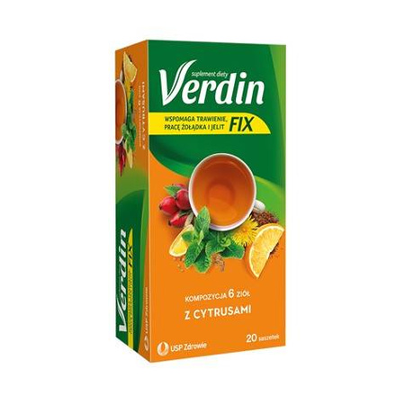 Verdin Fix zioła z cytrusami 20 saszetek 