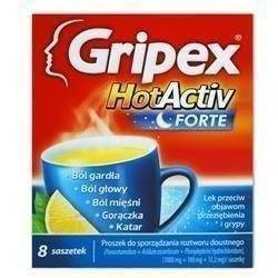 Gripex HotActiv Forte sasz.*8