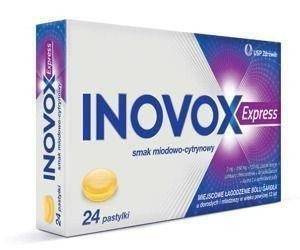 INOVOX EXPRESS o smaku miodowo-cytrynowym x 24 pastylki