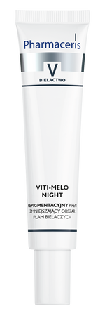 Pharmaceris V - Viti Melo Night, repigmentujący krem zmniejszający plamy bielacze do twarzy i ciała, 75 ml 