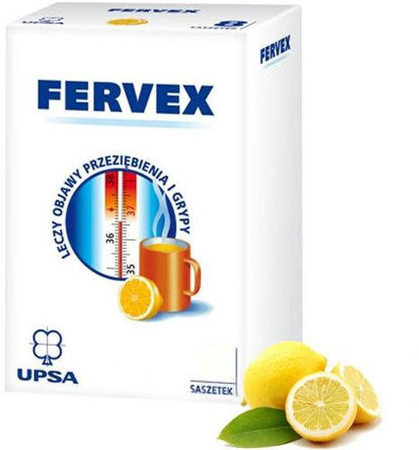 Fervex (500mg+200mg+25mg) granulat o smaku cytrynowym x 12 saszetek