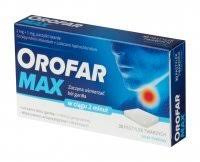 OROFAR MAX 2 mg + 1 mg, smak miętowy 10 pastylek 