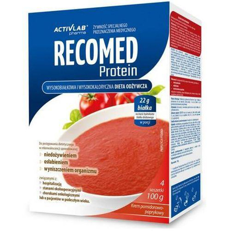 Recomed Protein krem pomidorowo-paprykowy 4 saszetki 