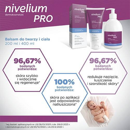 Nivelium PRO, balsam do twarzy i ciała, 400 ml