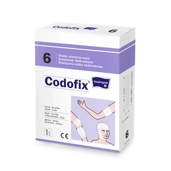 Codofix 6 Elastyczna siatka opatrunkowa na głowę, ramię, podudzie, kolano 1 sztuka