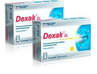 Dexak SL 25mg granulat do przygotowania roztworu doustnego x 10 saszetek