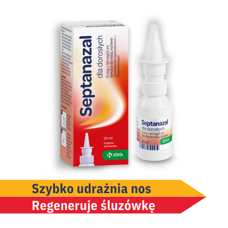 SEPTANAZAL dla dorosłych (1 mg + 50 mg)/ml aerozol do nosa 10 ml