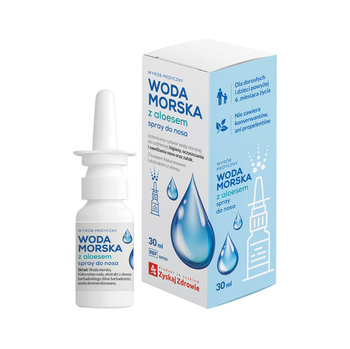 Zyskaj Zdrowie, Woda morska, spray do nosa z aloesem, 30 ml