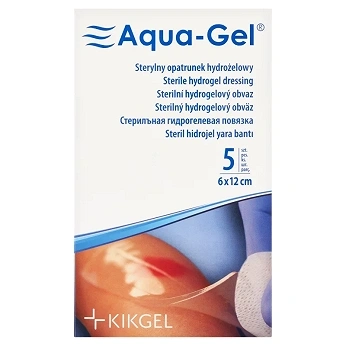 Aqua Gel Sterylny opatrunek hydrożelowy 6x12cm, 1sztuka