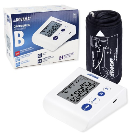 Ciśnieniomierz naramienny automatyczny z zasilaczem NOVAMA B