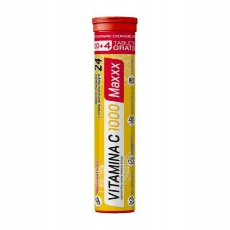 VITAMINA C 1000 Maxxx 24 tabletki musujące