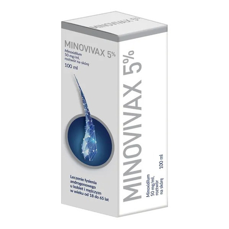Minovivax 5%, 50 mg/ml, roztwór na skórę  100ml 