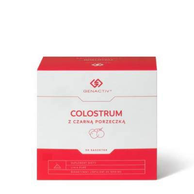 COLOSTRUM Z CZARNĄ PORZECZKĄ GENACTIV (Colostrigen IMMUNO COLOSTRUM ACTIVE) proszek 30 saszetek