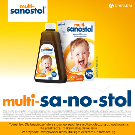 Multi-Sanostol syrop 600g DATA WAŻNOŚCI 28.02.2026