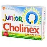 CHOLINEX JUNIOR malinowy x 16 pastylek do ssania