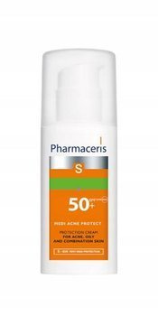 PHARMACERIS S SPF 50+ Krem ochronny dla skóry trądzikowej, mieszanej i tłustej 50ml