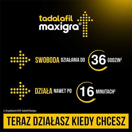 Tadalafil Maxigra tabletki powlekane 10 mg 4 tabletki