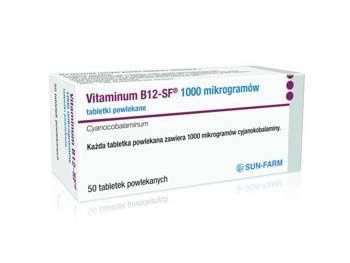 Vitaminum b12-sf, 1000 mikrogramów 50 tabletek powlekanych