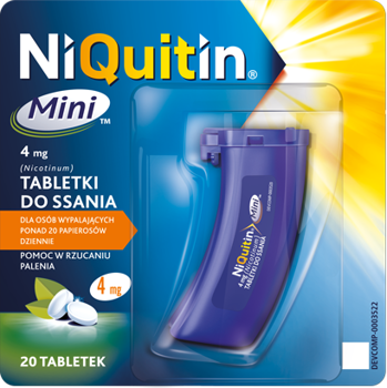 NiQuitin Mini 4mg x 20 tabletek do ssania 