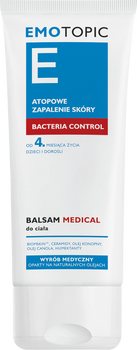 EMOTOPIC Bacteria Control Balsam Medical do ciała, 200 ml 