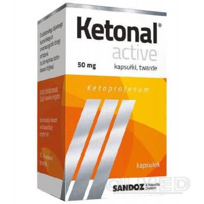 Ketonal active 50 mg x 10 kapsułek twardych