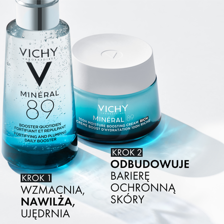 Vichy mineral 89 Rich cream, krem nawilżająco-odbudowujący, 50 ml