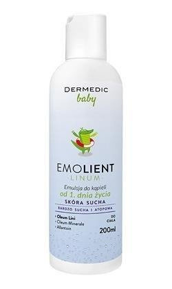 DERMEDIC LINUM BABY EMOLIENT Emulsja do kąpieli, 200ml