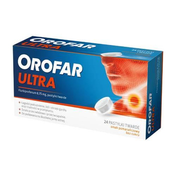 Orofar Ultra 8,75 mg 24 pastylki do ssania bez cukru 