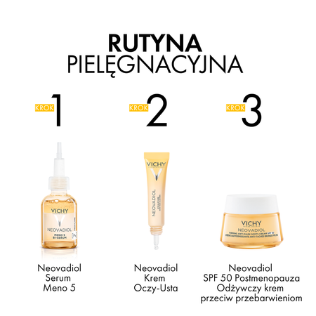 Vichy Neovadiol Postmenopauza Odżywczy krem na dzień przeciw przebarwieniom SPF50, 50ml